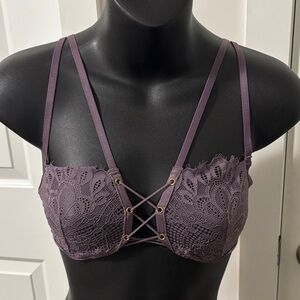 2/$25 LaSenza Lace Strappy Bralette in Purple
